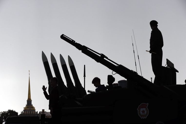 Een Russische Buk-raket. Beeld EPA