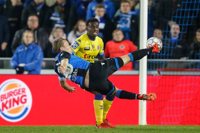 Ruud Vormer maakte met een fraaie halve omhaal de 1-0 voor Club Brugge.