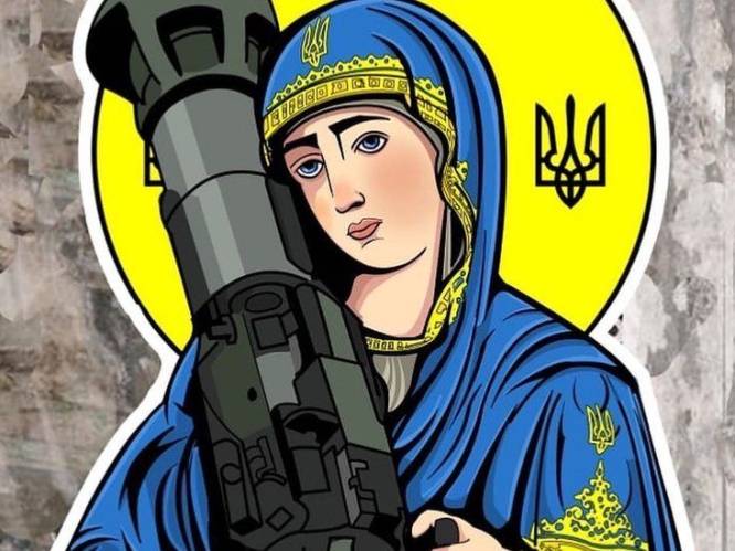 ‘Heilige Javelin’ als symbool voor Oekraïens verzet: Canadees zamelt meer dan 825.000 euro in voor Oekraïne met beeltenis van Maria met antitankwapen