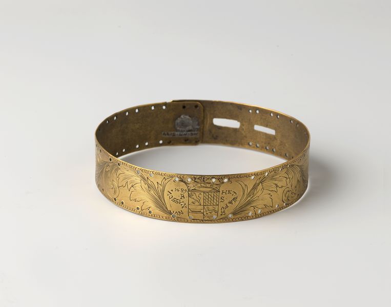 Halsband met het wapen van Nassau, anoniem, 1689. Beeld Rijksmuseum