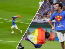 Italiaan die WK-veld oprende met vredes-regenboogvlag is snel vrij