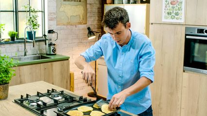 17. Instagrampancakes met blauwe bes