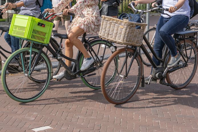 Illustratiebeeld e-bikes in Amsterdam