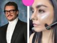 À droite: Vanessa Hudgens se préparant pour les Oscars avec la baguette Solawave. À gauche: l'acteur Pedro Pascal qui l’utilise également.