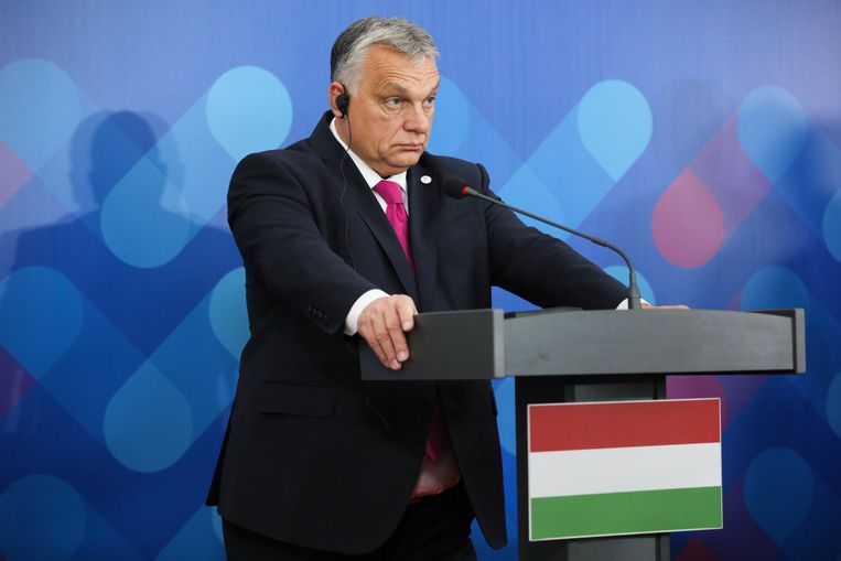 De Hongaarse premier Orbán.  Beeld ANP / EPA