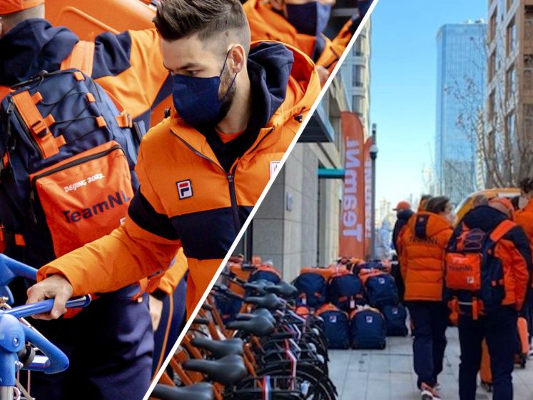 Eerste beelden: Nederlandse sporters aangekomen in Peking