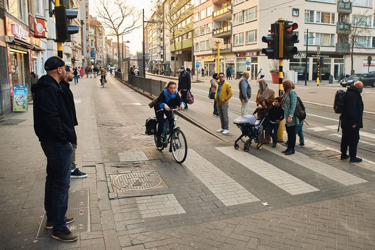 De invalsweg naar het centrum kampt al jaar en dag met problemen van verkeersveiligheid. Beeld Thomas Nolf