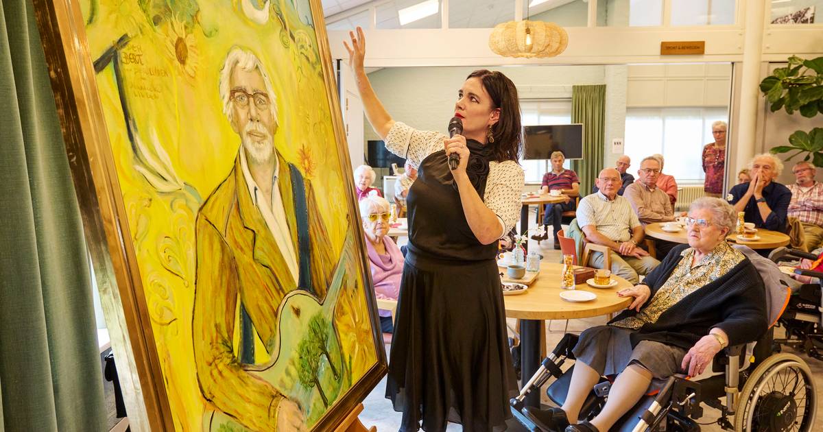 Veelzijdig dorpsmens Bert van der Linden ‘terecht’ geëerd met schilderij; ‘een mooi moment en monume