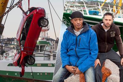 Vlaamse vissers Kevin (34) en Farid (42) redden het leven van een jonge vrouw die in het ijskoude water belandt met auto