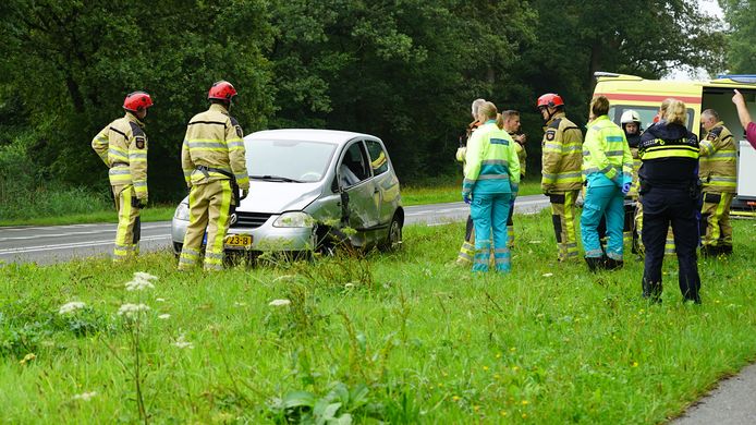 Van deze auto gingen de airbags niet af.