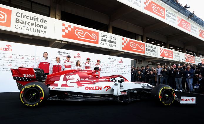 De nieuwe Alfa Romeo werd voorgesteld op de testdagen in Barcelona