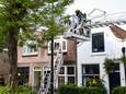 Brandweer ter plaatse bij woningbrand in Gouda.