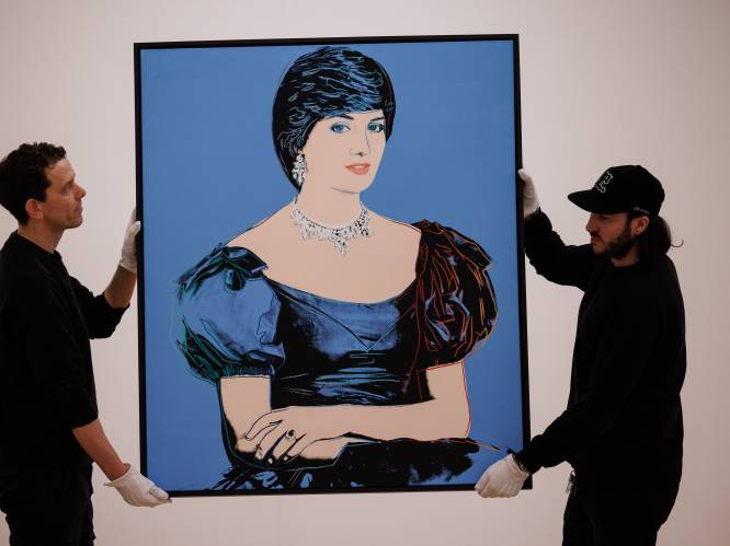 Portret prinses Diana door Andy Warhol voor 2,8 miljoen euro onder de hamer