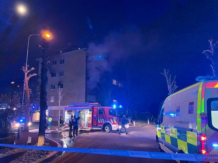 In Deerlijk brak er brand uit op de tweede verdieping van een appartementsgebouw.