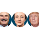 De mensen: Dr. Phil, Andrea Riseborough en Donald Trump
