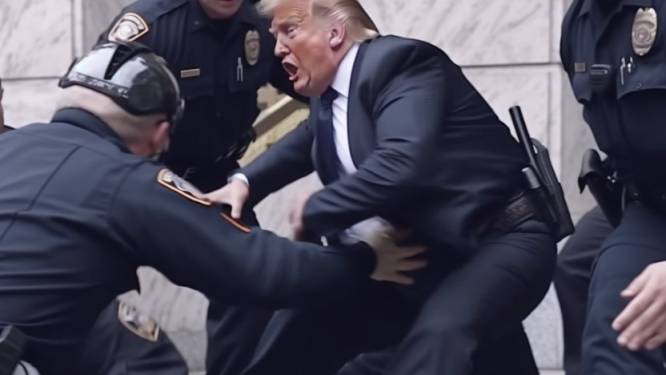 Onderzoeksjournalist grapt op sociale media met neppe arrestatiebeelden van Trump  