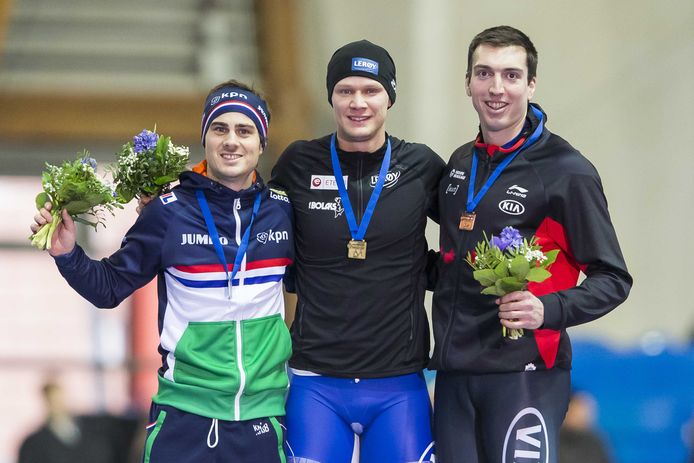 Havard Holmefjord Lorentzen, als winnaar in Erfurt.