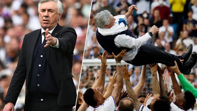Het unieke karakter van Real-coach Ancelotti, eerste trainer met een landstitel in 5 topcompetities: “Diep vanbinnen is hij een teddybeer”
