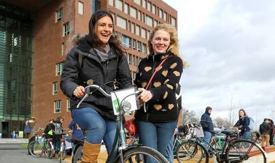 Speciale studentenfietsroute tegen drukte in Wageningen
