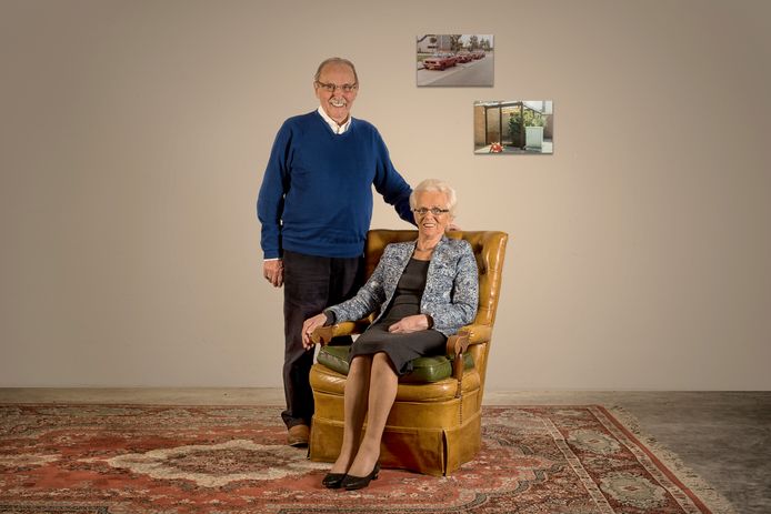 Het echtpaar Smits-Cornelissen is 60 jaar getrouwd.
