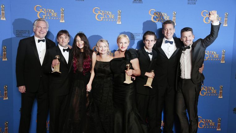 The cast and producers of Best Motion Picture, Drama 
