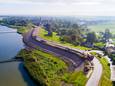 Luchtfoto - uit 2017 - van de Sluis in Groot-Ammers.