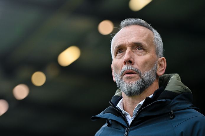 De Graafschap trainer Adrie Poldervaart op archiefbeeld.