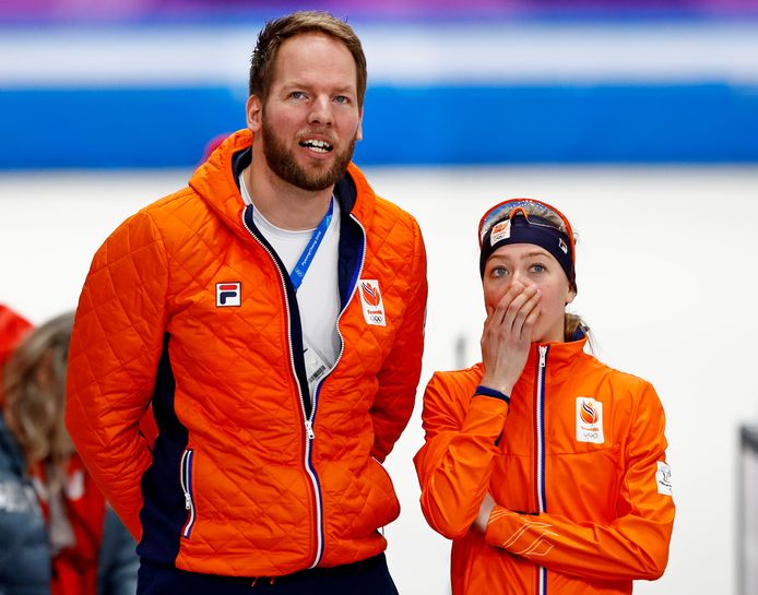 De emotie en de spanning bij Remmelt Eldering en Esmee Visser tijdens de laatste rit
Foto ; Pim Ras