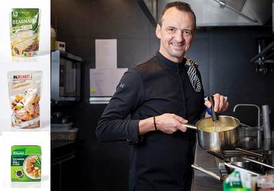 Sterrenchef Luc Bellings proeft 15 kant-en-klare sauzen en deelt een 0/10 uit:“Dit lijkt meer op pudding dan op saus”