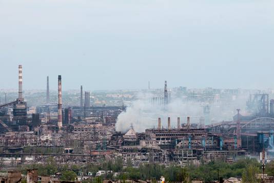 Bombardementen op staalfabriek Azovstal.