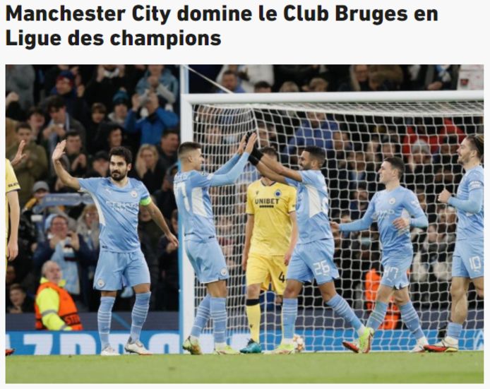 L'Équipe over City-Club.