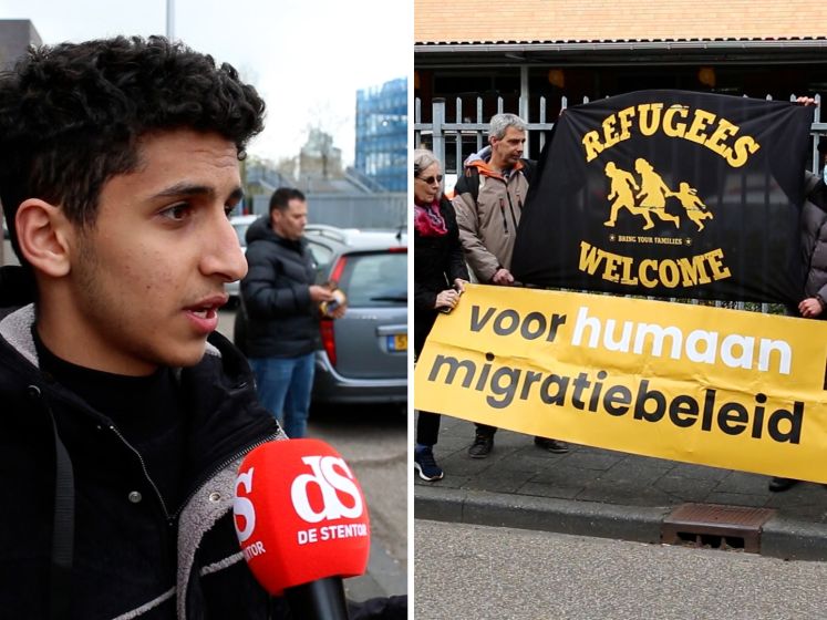 Asielzoekers protesteren bij IND in Zwolle: 'Dit slaat nergens op'