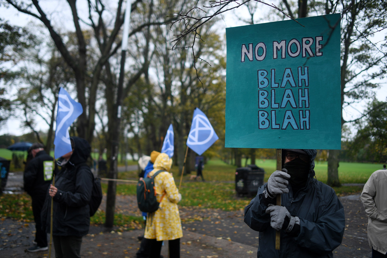 Demonstranten in Glasgow.