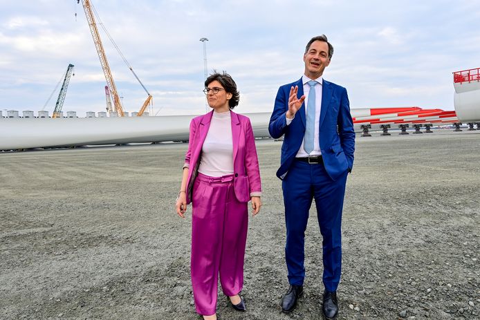 Premier Alexander De Croo (Open Vld) en Energieminister Tinne Van Der Straeten (Groen) in Denemarken.