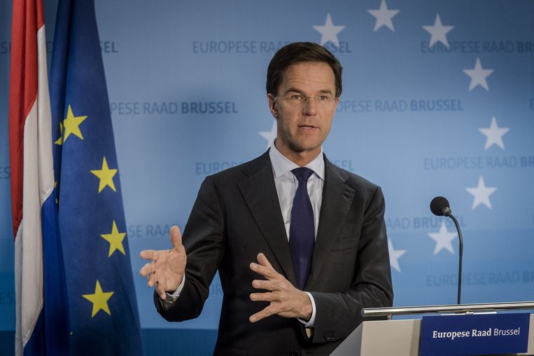Premier Mark Rutte. Beeld anp
