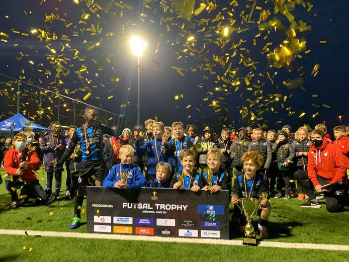 De triomferende U8 van Club Brugge.
