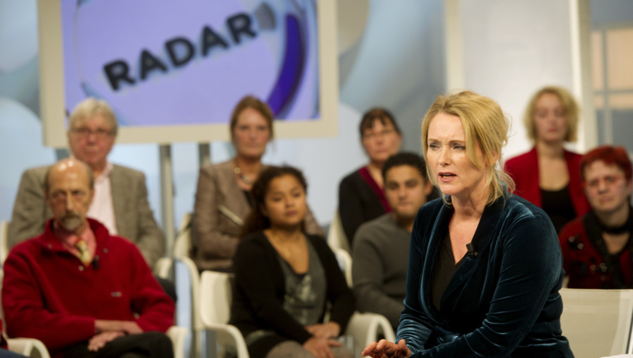 Presentatrice Antoinette Hertsenberg van het tv-programma TROS Radar. Beeld anp