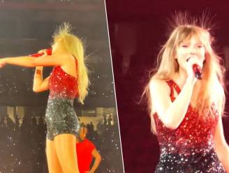 Taylor Swift heeft last van statisch haar tijdens concert: “Dat komt ervan als je een opwindend optreden geeft”