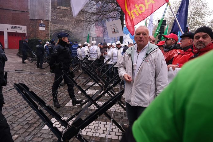 Politiebetoging in Brussel.