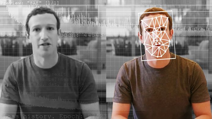 Zo werd een deepfake van Facebookbaas Mark Zuckerberg gemaakt.