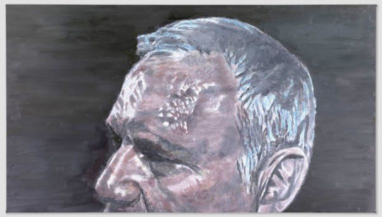 Het schilderij van Tuymans. Beeld -