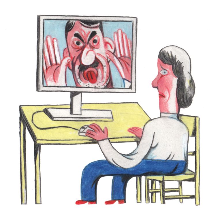 'Als ik ’s ochtends wakker werd, moest ik naar de toiletpot rennen om te braken of omdat ik diarree had van de stress' Beeld Lukas Verstraete