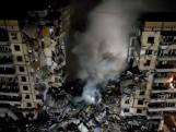 Flatgebouw in Dnipro verwoest door Russische raketaanval