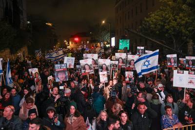 Des milliers de manifestants arrivent à Jérusalem au terme d'une marche pour la libération des otages