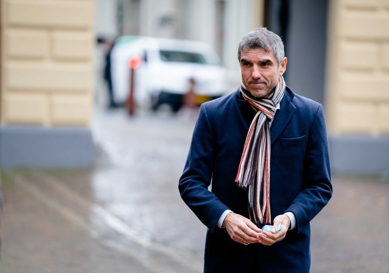 Demissionair staatssecretaris Paul Blokhuis van Volksgezondheid, Welzijn en Sport (ChristenUnie) op het Binnenhof.  Beeld ANP