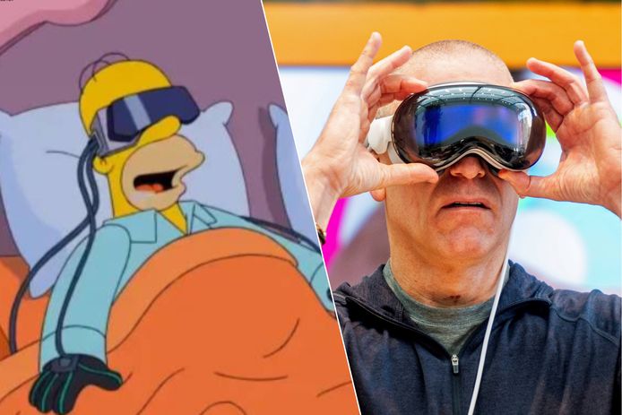 ‘The Simpsons’ doen het weer: Apple Vision Pro-bril te zien in aflevering uit 2016