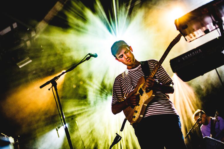 Jordan Rakei, de zwartste bleekscheet van Pukkelpop. Beeld Stefaan Temmerman