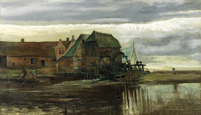 De Genneper Watermolen in Eindhoven, geschilderd door Vincent Gogh in 1884.