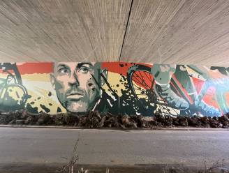 Nieuwe street art eert de Kannibaal van Baal op de Sven Nys Cycling Route in Holsbeek