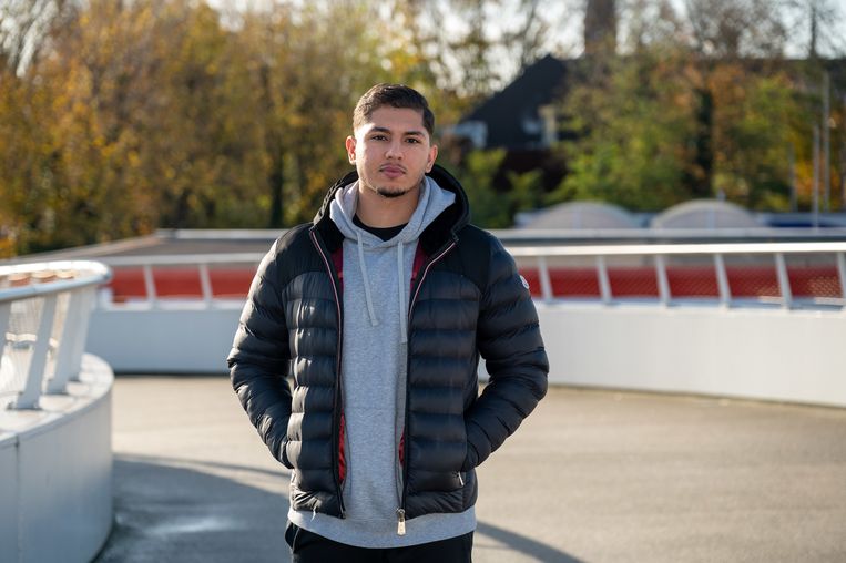 Hicham Lahsini (21) uit Antwerpen. Beeld ID/ Patrick De Roo